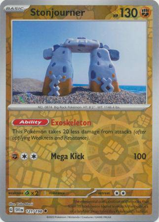 Stonjourner : SCARLET & VIOLET BASE (Reverse holo) - 121/198 - Lockett Labs UK
