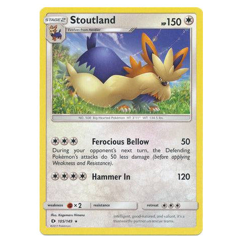 Stoutland : SUN AND MOON BASE - 105/149