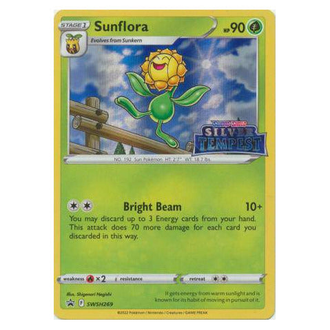 Sunflora : SILVER TEMPEST PROMO PRE-RELEASE (Holo) - SWSH269