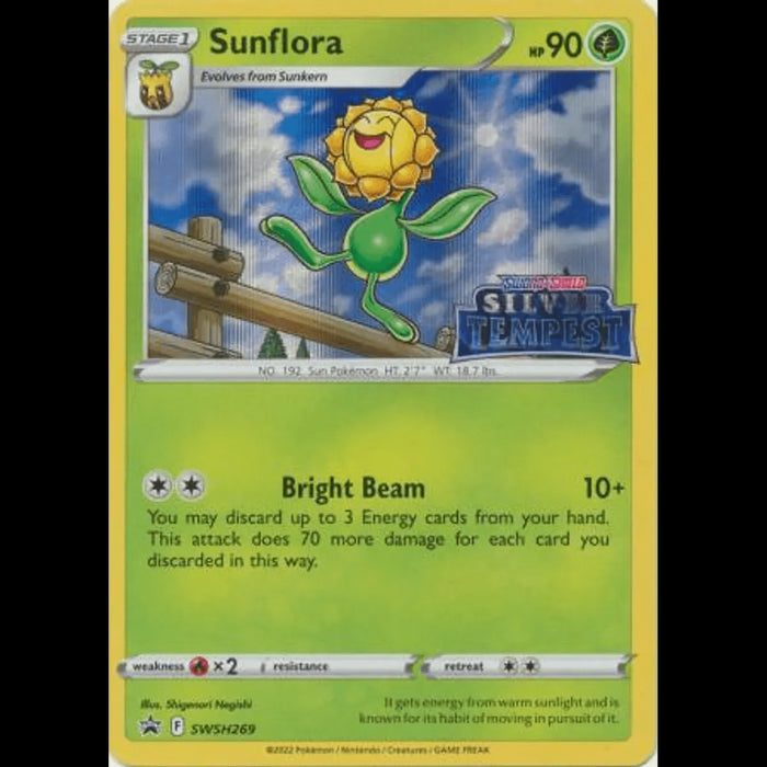 Sunflora : SILVER TEMPEST PROMO PRE-RELEASE (Holo) (Sealed) - SWSH269