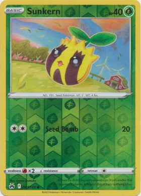 Sunkern : CROWN ZENITH (Reverse holo) - 007/159 - Lockett Labs UK