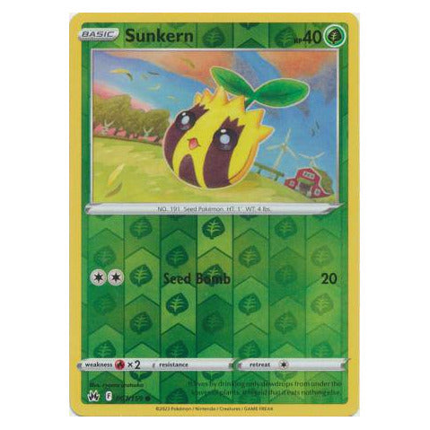 Sunkern : CROWN ZENITH (Reverse holo) - 007/159