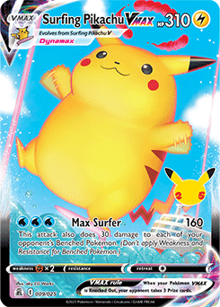 Surfing Pikachu VMAX : CELEBRATIONS - 009/025 - Lockett Labs UK