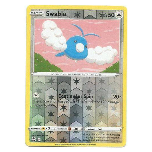 Swablu : SILVER TEMPEST (Reverse holo) - 142/195