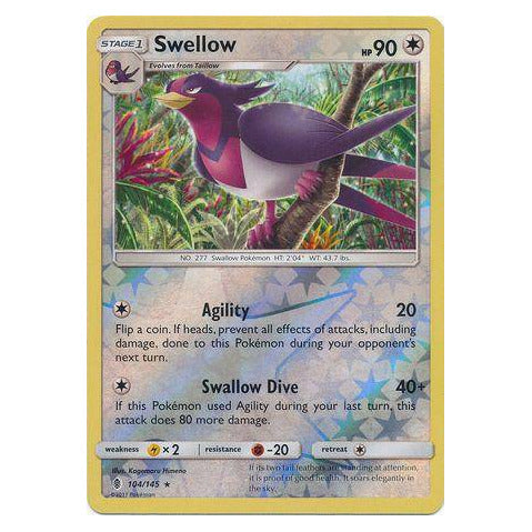 Swellow : GUARDIANS RISING (Reverse holo) - 104/145