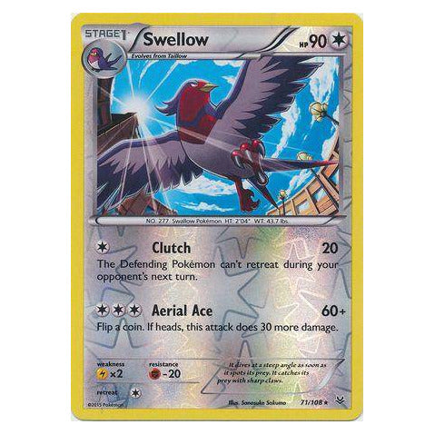 Swellow : ROARING SKIES (Reverse holo) - 71/108