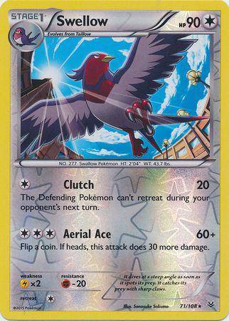 Swellow : ROARING SKIES (Reverse holo) - 71/108