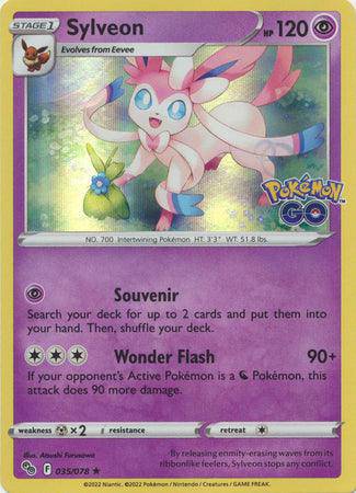 Sylveon : POKEMON GO! (Holo) - 035/078 - Lockett Labs UK