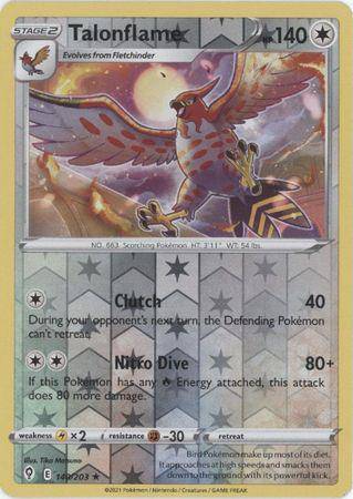 Talonflame : EVOLVING SKIES (Reverse holo) - 140/203 - Lockett Labs UK