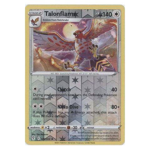 Talonflame : EVOLVING SKIES (Reverse holo) - 140/203