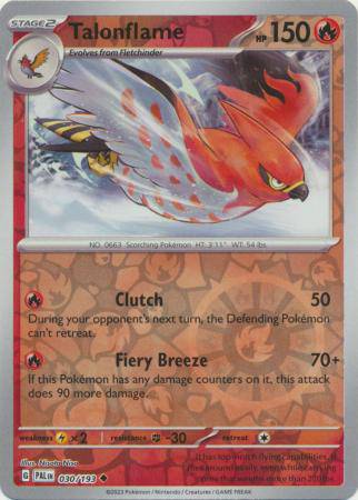 Talonflame : PALDEA EVOLVED (Reverse holo) - 030/193