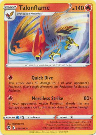 Talonflame : SILVER TEMPEST - 029/195 - Lockett Labs UK