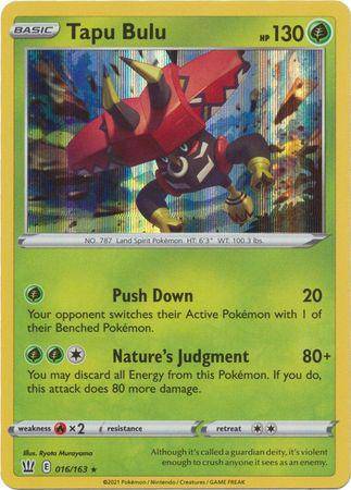 Tapu Bulu : BATTLE STYLES (Holo) - 016/163 - Lockett Labs UK