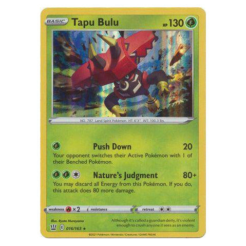 Tapu Bulu : BATTLE STYLES (Holo) - 016/163