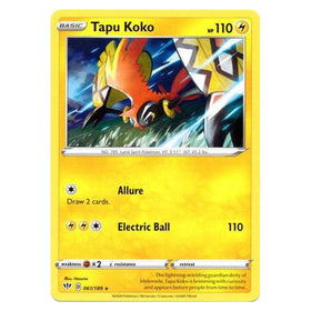 Tapu Koko : DARKNESS ABLAZE (Non-Holo Exclusive) - 061/189