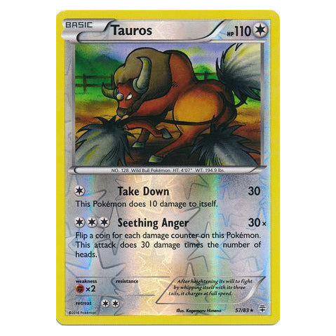 Tauros : GENERATIONS (Reverse holo) - 57/83