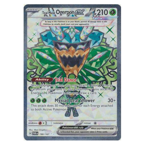 Teal Mask Ogerpon ex : TWILIGHT MASQUERADE - 190/167