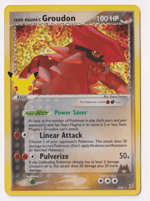 Team Magma's Groudon : CELEBRATIONS - 009/095 - Lockett Labs UK