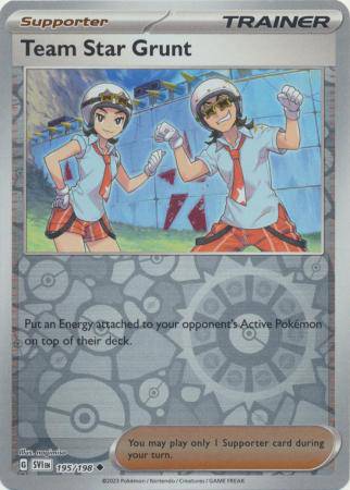Team Star Grunt : OBSIDIAN FLAMES (Reverse holo) - 195/198 - Lockett Labs UK