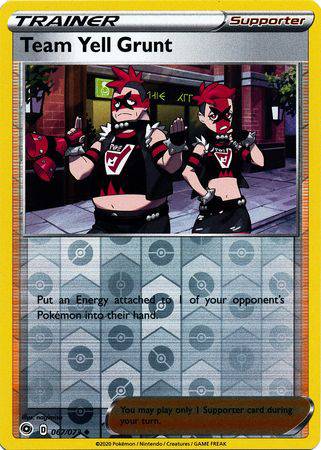 Team Yell Grunt : CHAMPION'S PATH (Reverse holo) - 067/073 - Lockett Labs UK