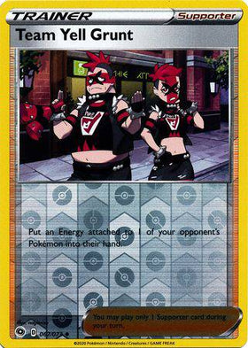 Team Yell Grunt : CHAMPION'S PATH (Reverse holo) - 067/073 - Lockett Labs UK