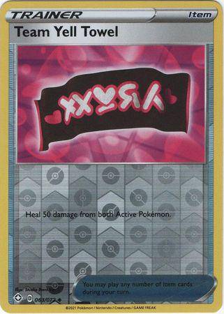 Team Yell Towel : SHINING FATES (Reverse holo) - 063/072 - Lockett Labs UK
