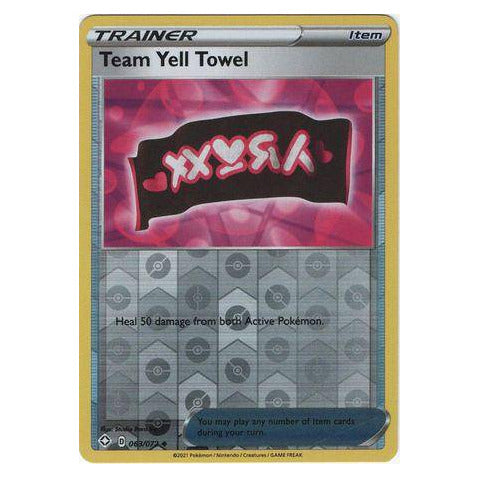 Team Yell Towel : SHINING FATES (Reverse holo) - 063/072