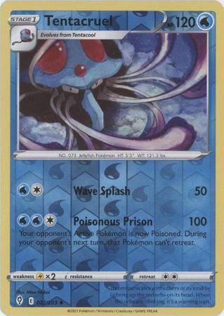 Tentacruel : EVOLVING SKIES (Reverse holo) - 027/203 - Lockett Labs UK