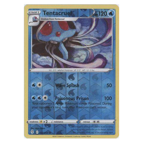 Tentacruel : EVOLVING SKIES (Reverse holo) - 027/203