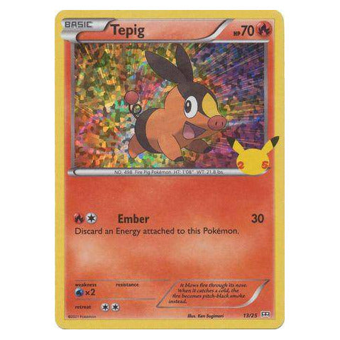 Tepig : 25TH ANNIVERSARY PROMO (Holo) - 13/25