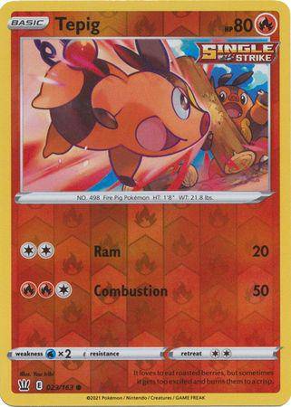 Tepig : BATTLE STYLES (Reverse holo) - 023/163