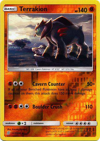 Terrakion : UNIFIED MINDS (Reverse holo) - 122/236