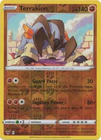 Terrakion : VIVID VOLTAGE (Reverse holo) - 092/185 - Lockett Labs UK
