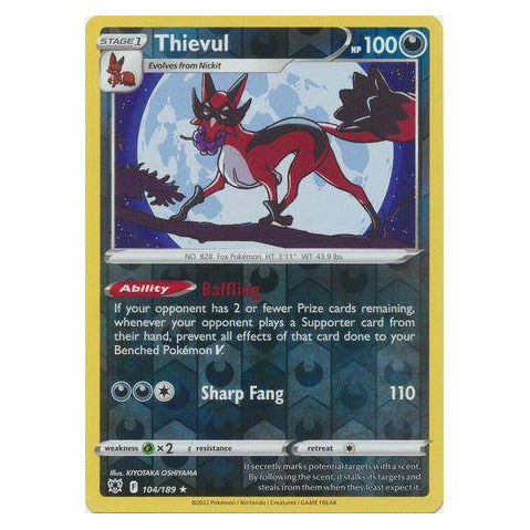 Thievul : ASTRAL RADIANCE (Reverse holo) - 104/189