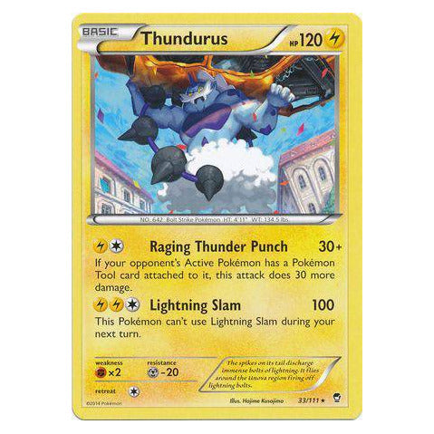 Thundurus : FURIOUS FISTS - 33/111