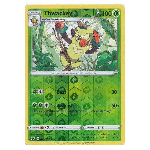 Thwackey : SWORD & SHIELD BASE (Reverse holo) - 013/202