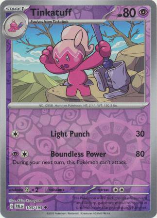 Tinkatuff : PALDEA EVOLVED (Reverse holo) - 103/193