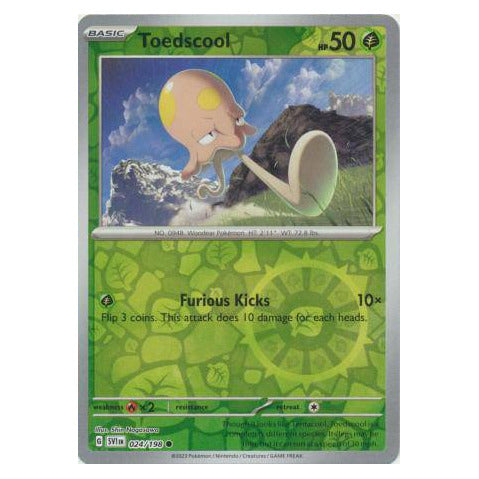 Toedscool : SCARLET & VIOLET BASE (Reverse holo) - 024/198