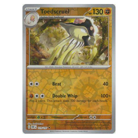 Toedscruel : OBSIDIAN FLAMES (Reverse holo) - 119/197