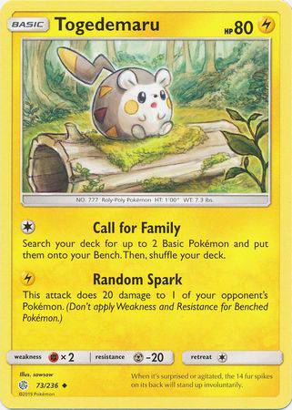 Togedemaru : COSMIC ECLIPSE - 73/236 - Lockett Labs UK