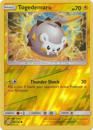 Togedemaru : COSMIC ECLIPSE (Reverse holo) - 74/236 - Lockett Labs UK