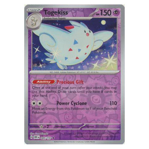 Togekiss : OBSIDIAN FLAMES (Reverse holo) - 085/197