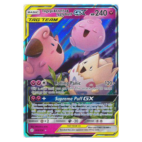 Togepi & Cleffa & Igglybuff GX : COSMIC ECLIPSE - 143/236