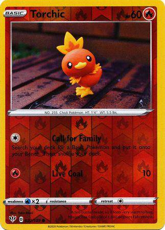 Torchic : DARKNESS ABLAZE (Reverse holo) - 022/189