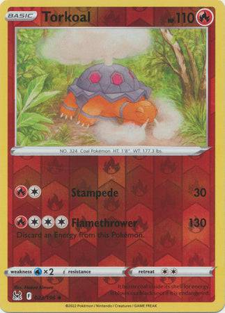 Torkoal : LOST ORIGIN (Reverse holo) - 023/196