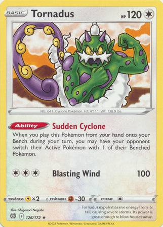 Tornadus : BRILLIANT STARS - 126/172 - Lockett Labs UK