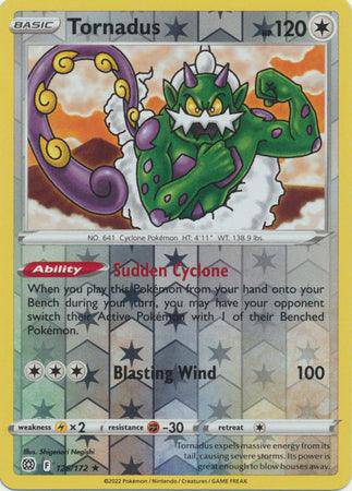 Tornadus : BRILLIANT STARS (Reverse holo) - 126/172