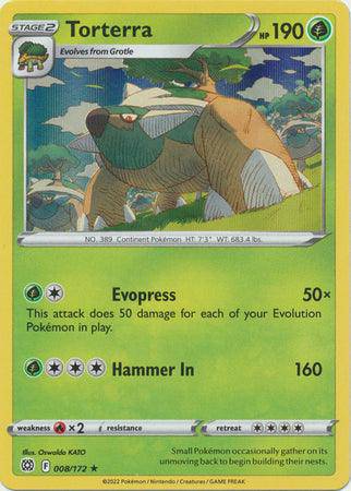 Torterra : BRILLIANT STARS (Holo)- 008/172 - Lockett Labs UK