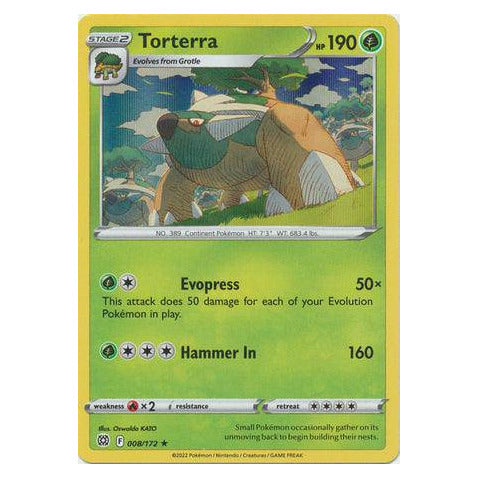 Torterra : BRILLIANT STARS (Holo)- 008/172