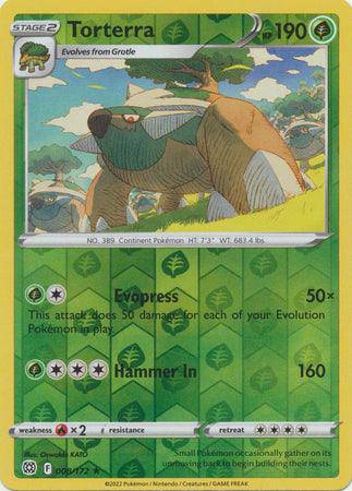 Torterra : BRILLIANT STARS (Reverse holo) - 008/172